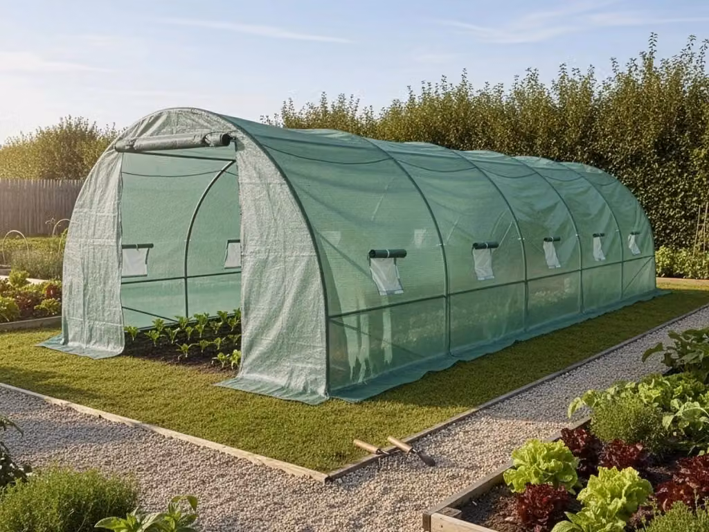 Copertura per serra a tunnel da giardino Lys Habitat Et Jardin, Verde, 24 m² – 2