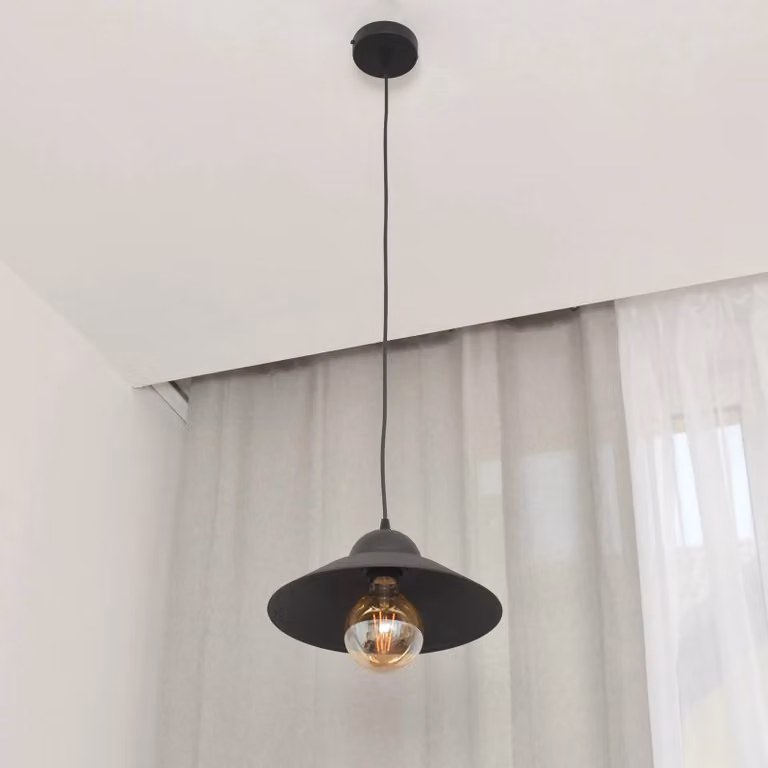 Lampada a sospensione Sorapis HELAM, dimmerabile, Nero, Soggiorno / Sala da pranzo, Metallo, Moderno, Lampada a sospensione