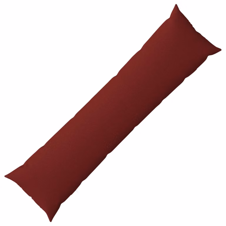 Cuscino rettangolare vidaXL HEERLEN Rosso, L 145 x P 40 cm in tessuto poliestere con rivestimento lavabile