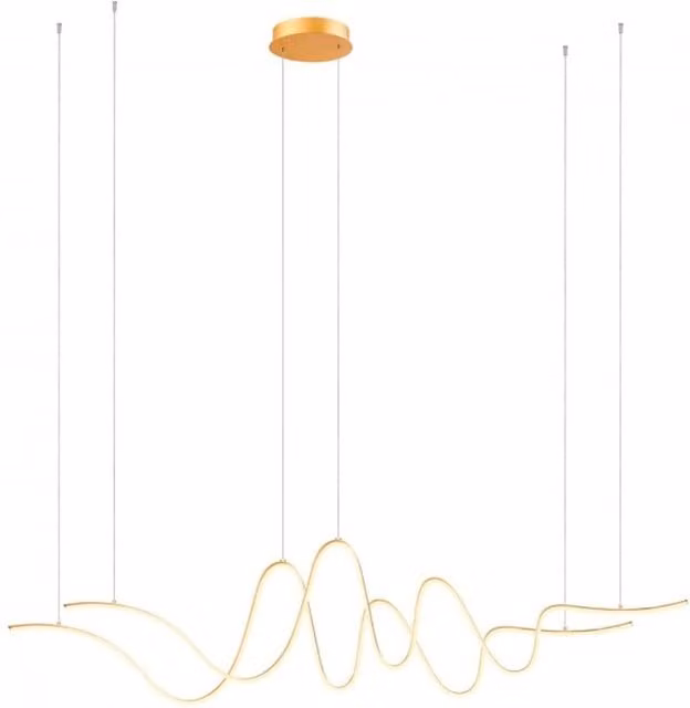 Lampada a sospensione lineare LED Redogroup Impuls, regolabile e dimmerabile, disponibile in bianco, nero o oro/ottone