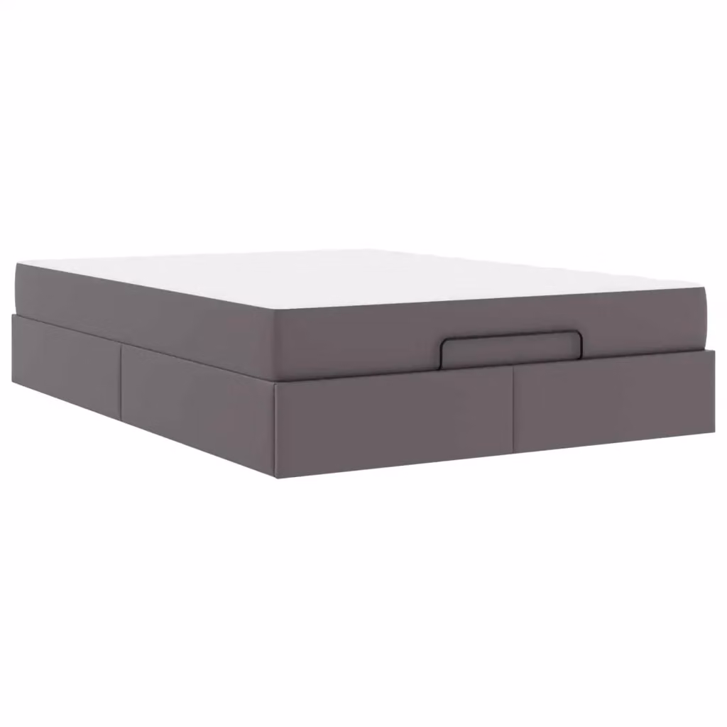 Letto matrimoniale con materasso in schiuma vidaXL Grigio L: 140 cm, H: 203 cm, P: 43,5 cm – 2