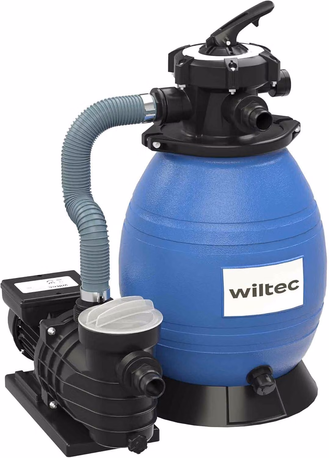 Sistema di filtrazione a sabbia da 250 W con serbatoio filtro da 26 litri e sistema di aspirazione automatica, pompa per piscina da 10.000 l/h