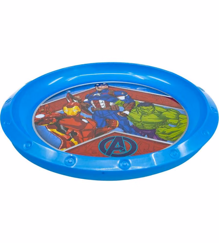 Piatto Piano in plastica Avengers Marvel
