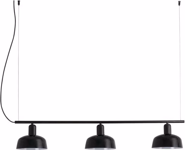 Faro Barcelona 20338-117 - TATAWIN LINEAL S Lampada sospensione lineare vetro nera