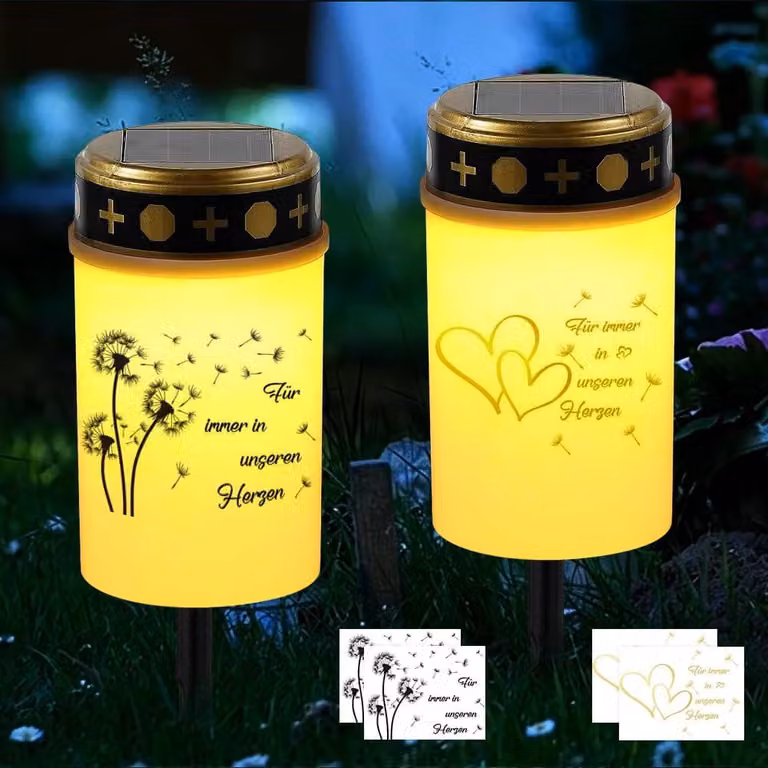 Candele decorative a LED, bianche, 2 pezzi, con timer, alimentate a batteria