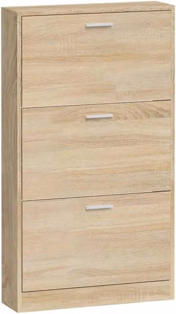 Scarpiera mobile contenitore per scarpe mobile per ingresso/corridoio/soggiorno 59 x 17 x 108 cm legno ingegnerizzato marrone 02_0021526