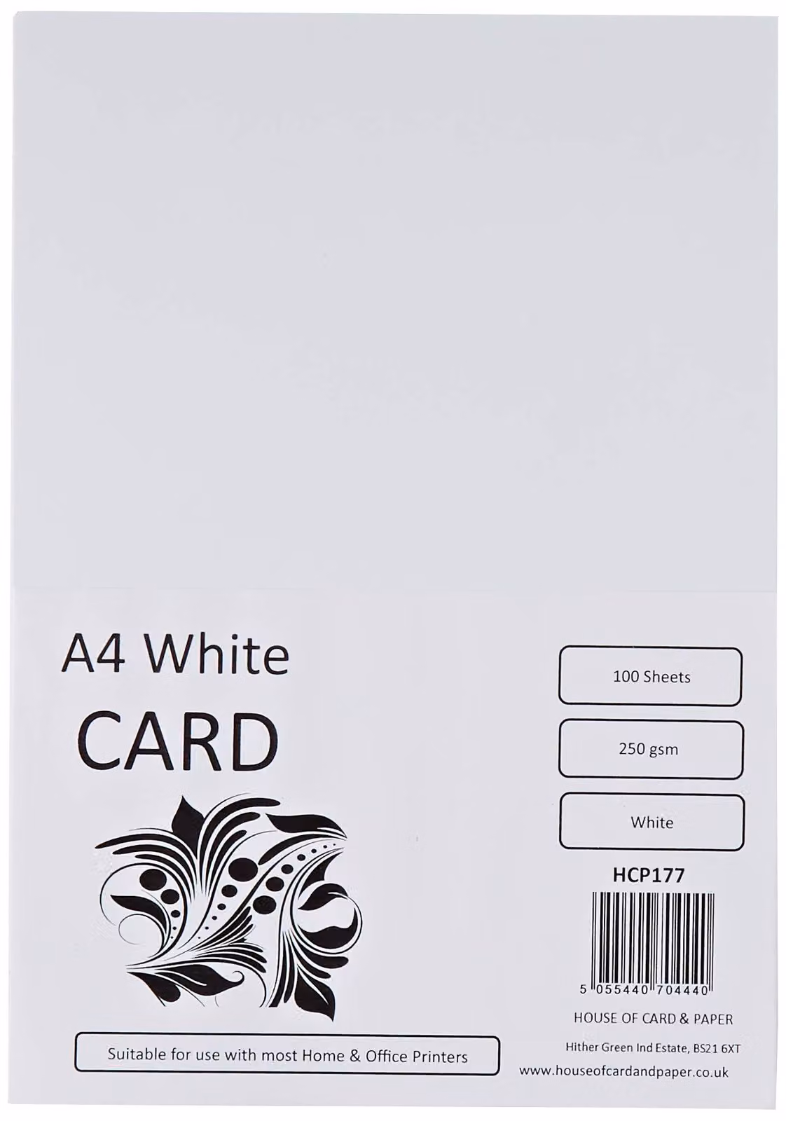 Cartoncino A4, 250 g/m², bianco, 100 fogli, liscio, fronte-retro