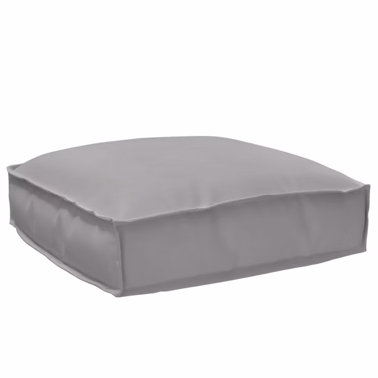 Cuscino quadrato vidaXL in tessuto Oxford grigio, idrorepellente, L 50 x P 50 x H 12 cm
