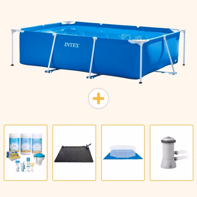 Piscina fuori terra rettangolare - 300x200x75 cm - 5 pezzi - Modello S20836