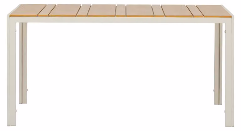 Tavolo da giardino Noah 150x90 cm, effetto teak.