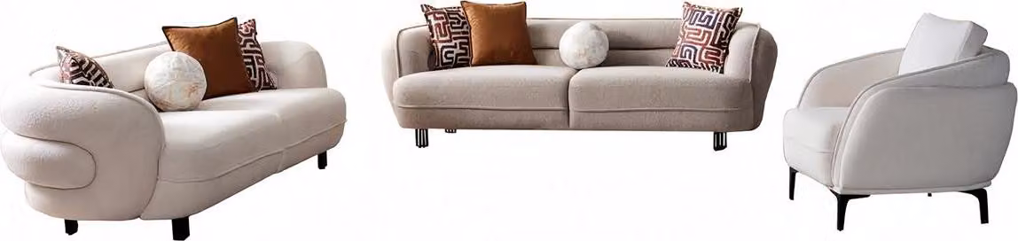 Sofa Couchgarnitur Sitzgruppe Sessel Polsterkombination Garnitur Wohnzimmer 3tlg