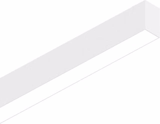 Sistema Lineare Fluo Wide Alluminio Bianco Led 27W 3000K Luce Calda L.120,5Cm