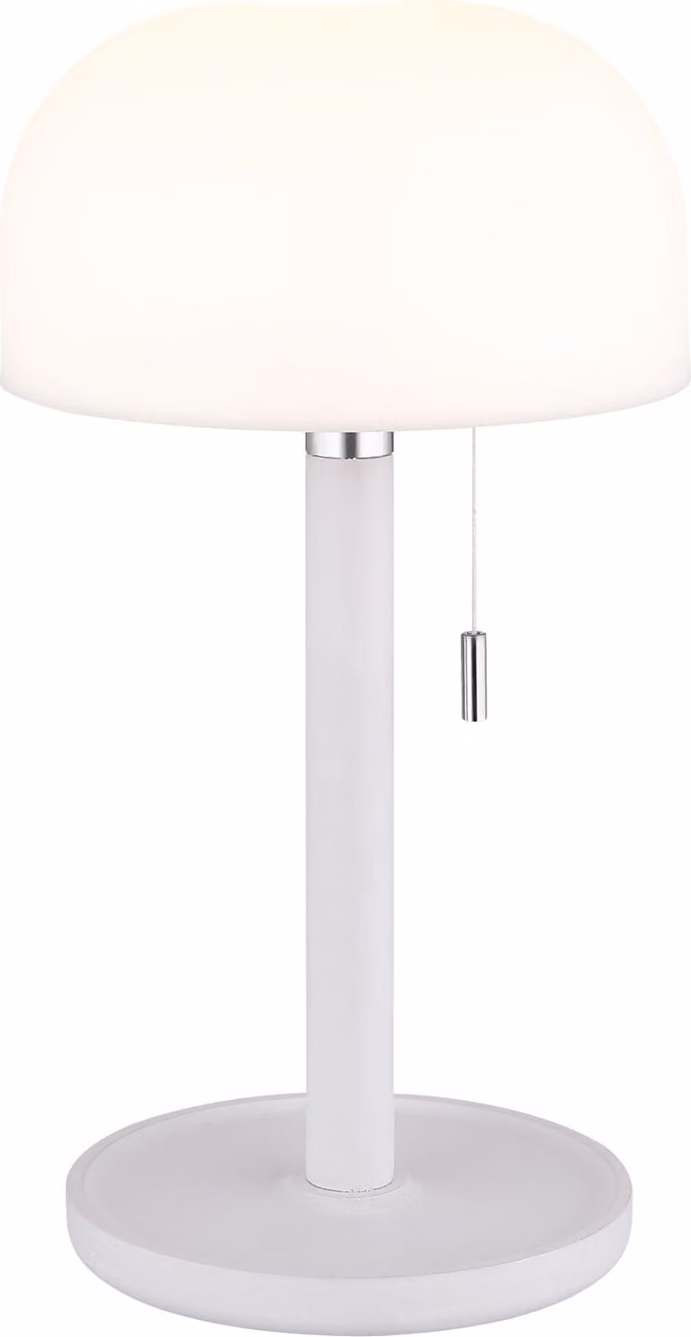 Lampada da tavolo senza fili con batteria ricaricabile Touch Dimmer Lampada da tavolo dimmerabile Bianco 21016W
