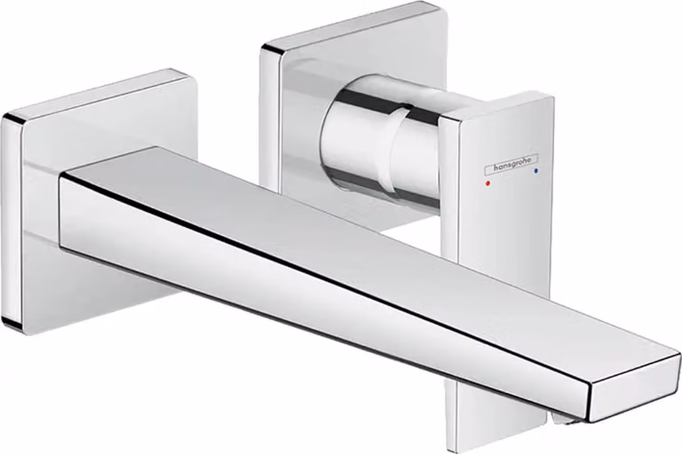 Hansgrohe Miscelatore lavabo a 2 fori da incasso Metropol F-Set cromato bocca lunga, 1 pz.
