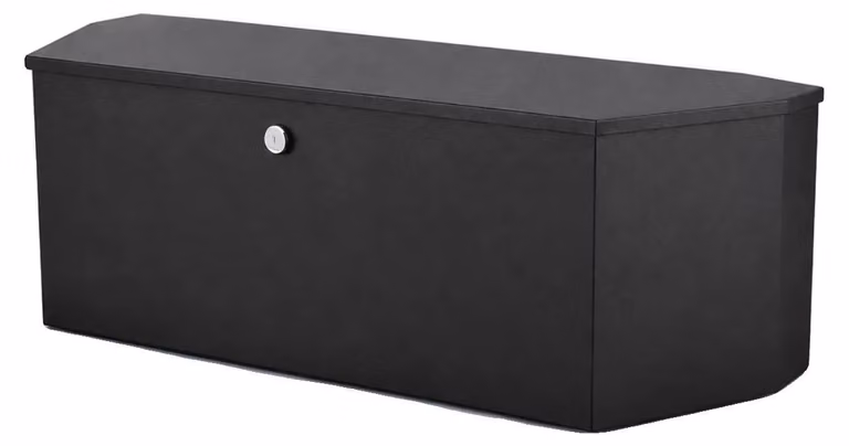Contenitore di stoccaggio, design con chiusura a chiave, Acciaio al carbonio resistente, COLORE: nero