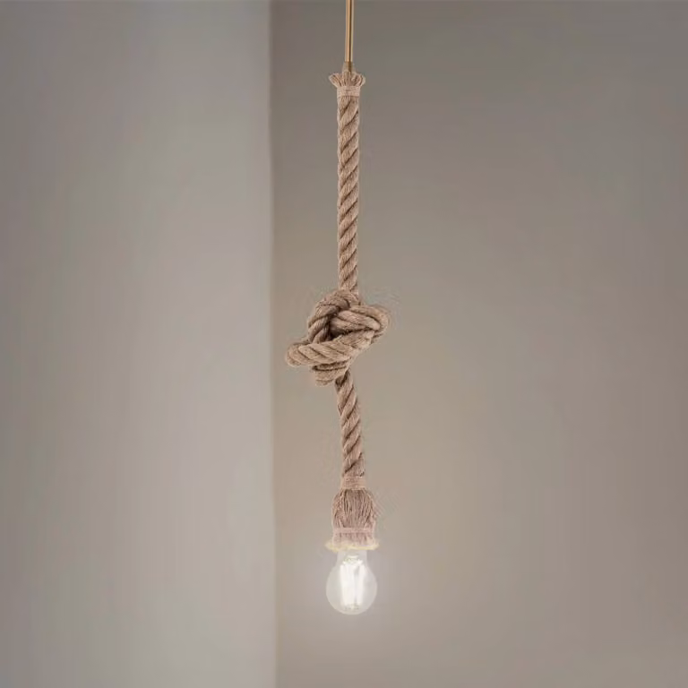 Lampada a sospensione AYD Opviq, dimmerabile, Crema / Ambra, Soggiorno / Sala da pranzo, Tessuto / Stoffa / Seta, Marittimo, Lampada a sospensione