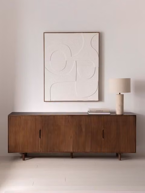 Credenza Moena in legno di mango massiccio marrone Kenay Home