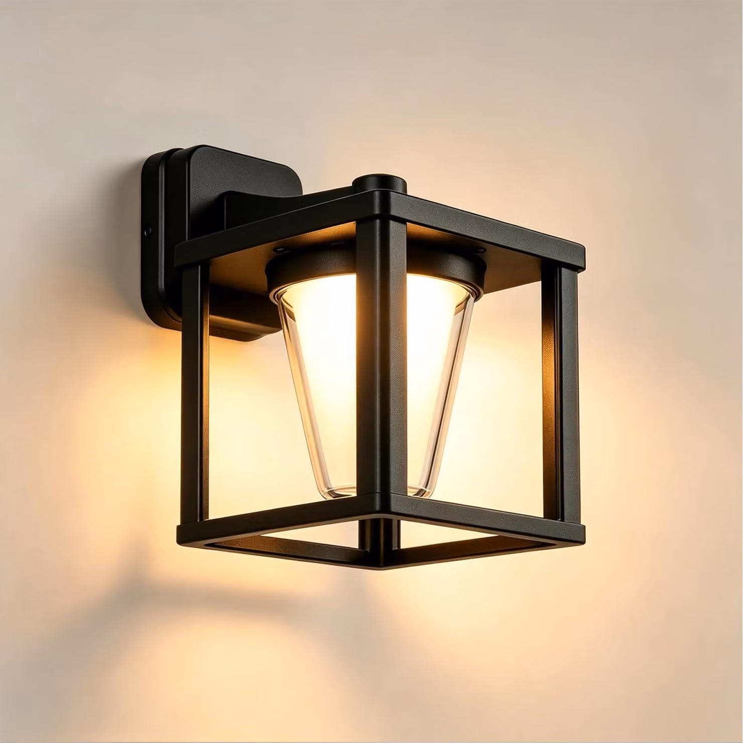 Lampade da parete a LED per esterni, 15 W, attacco E27, grado di protezione IP65, alluminio, 3000 K
