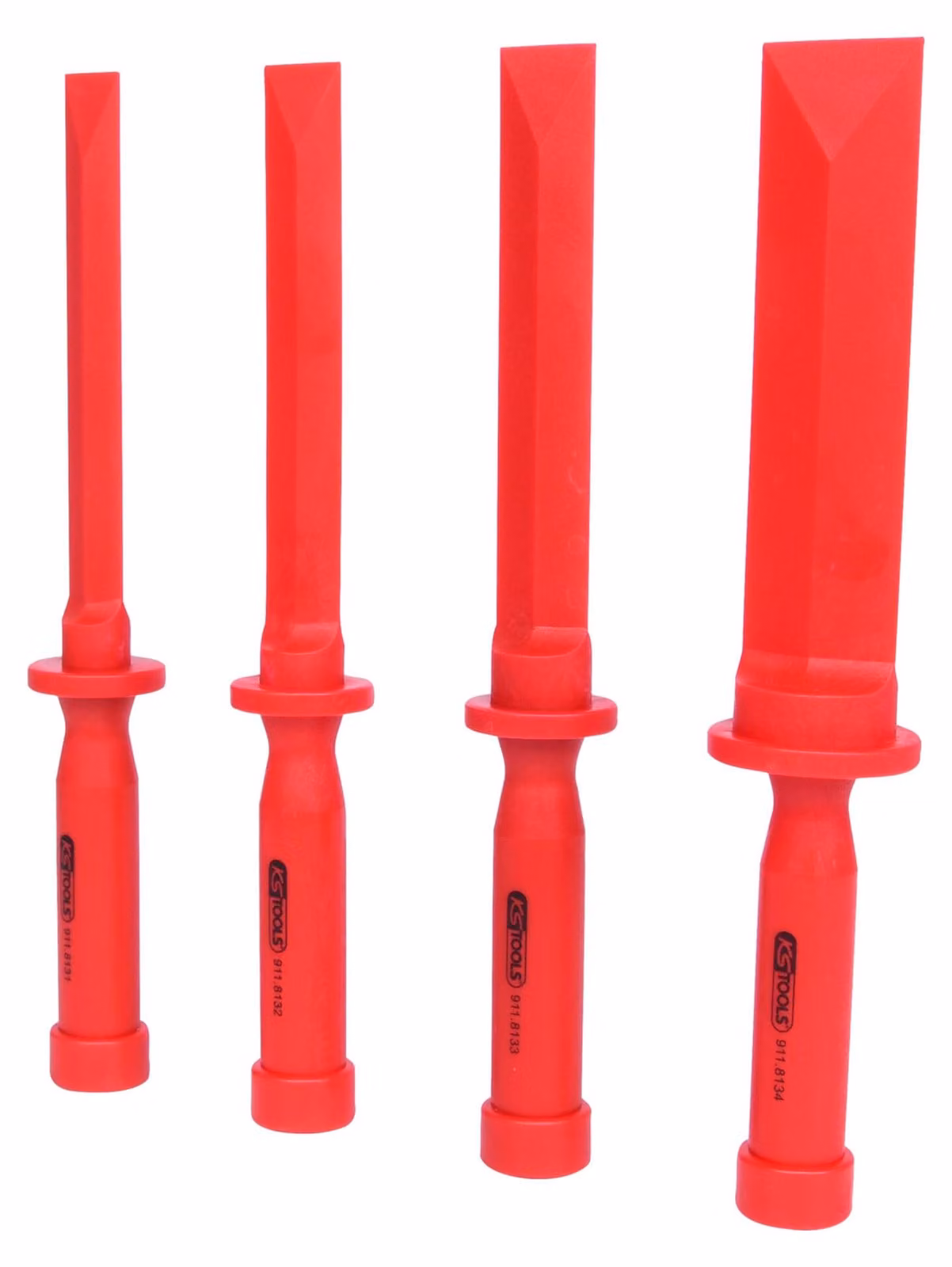KS TOOLS Set di scalpelli di protezione 4 pezzi 19-38 mm - 911.8130