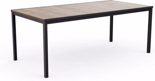 Tavolo da Giardino Keter Porto 200x95x75 cm Deco Coat Piano Effetto Legno Frassino