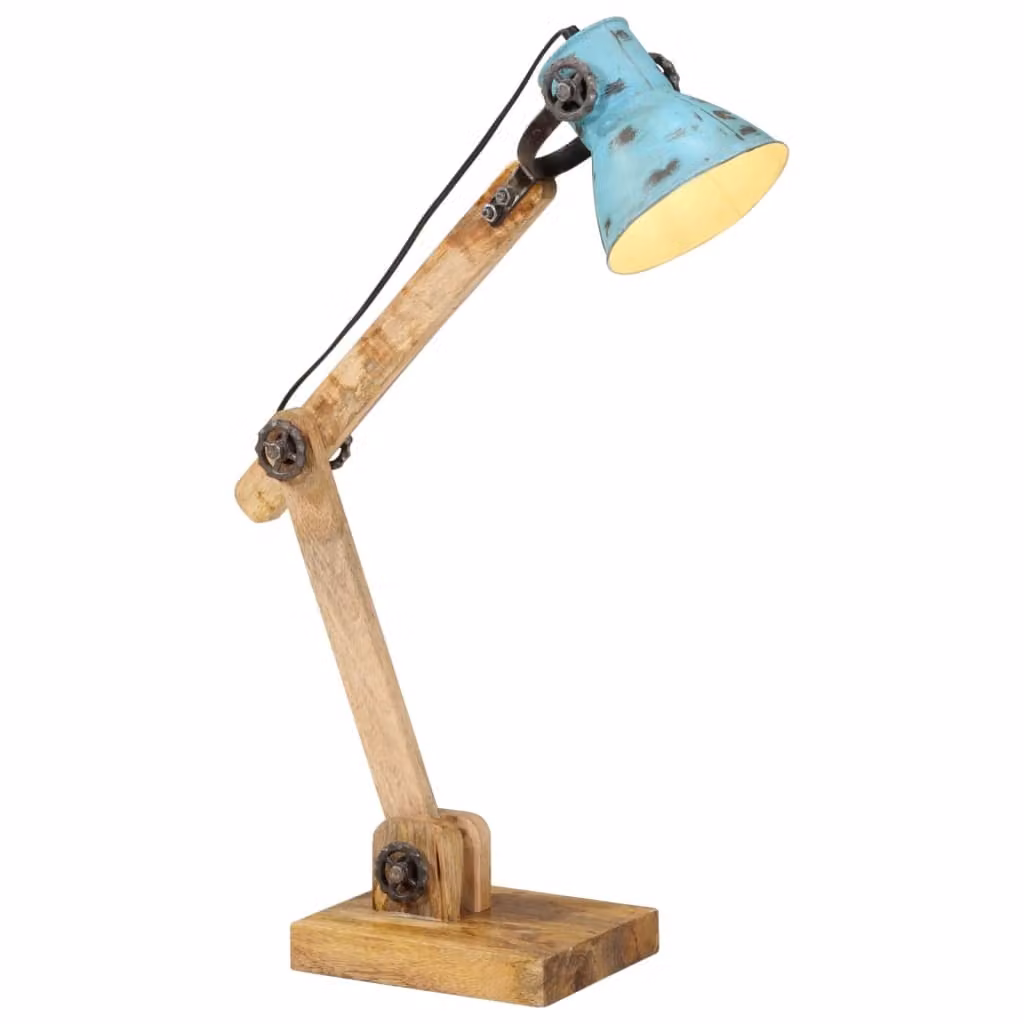 Maison Exclusive - Lampada da scrivania, 25 W, blu, 23x18x96 cm, attacco E27