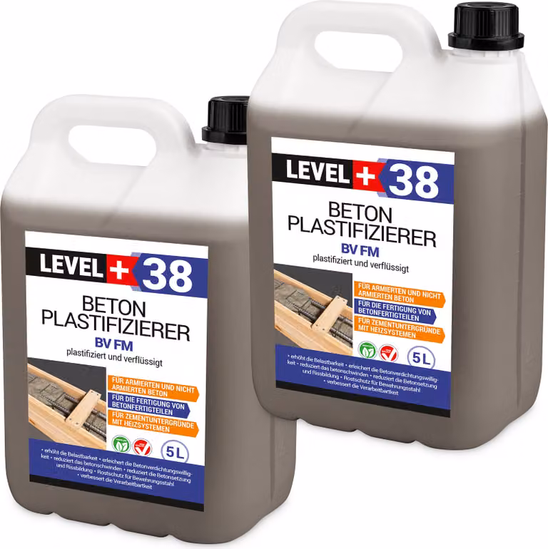 Plastificante per calcestruzzo 10 l plastifica e fluidifica Level+38