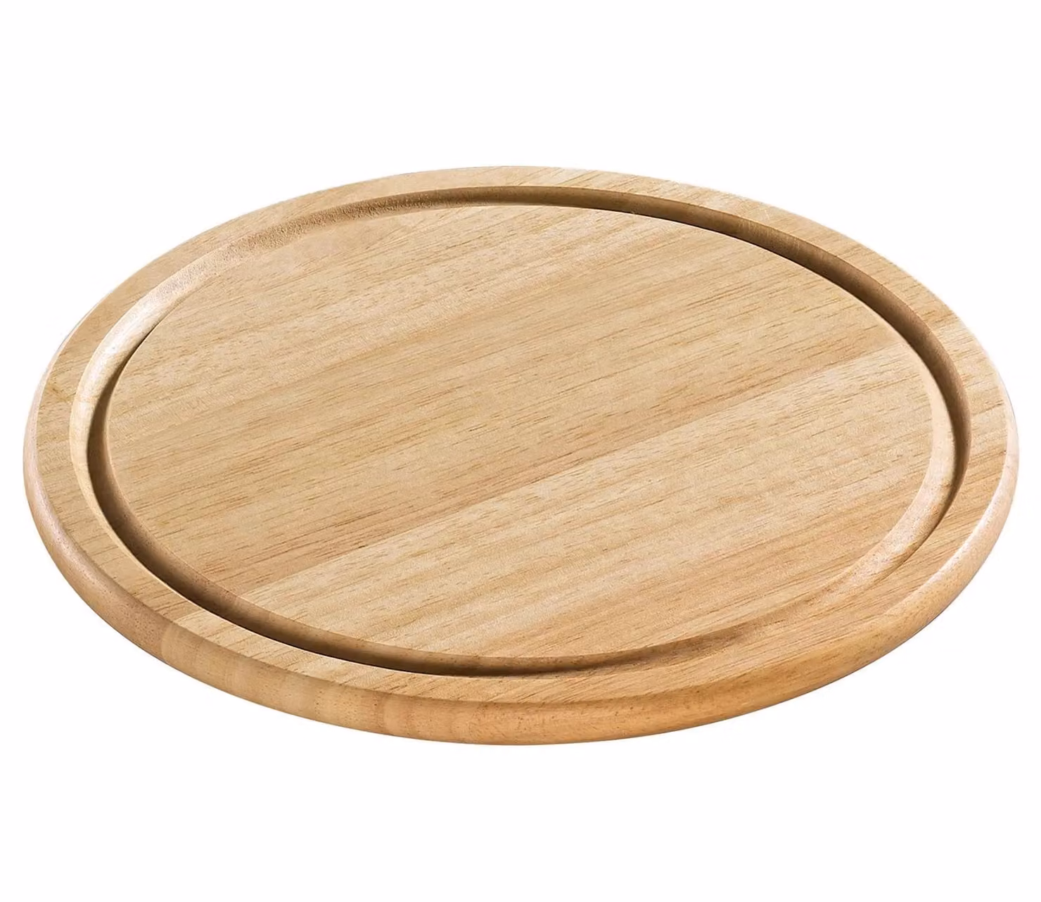Tagliere tondo per formaggio in legno albero della gomma, cm 25x1,5