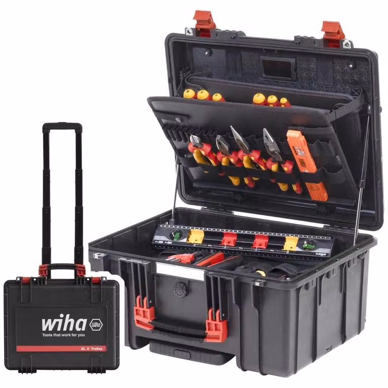 Wiha 45795 Set di utensili Valigetta portautensili XL2 Trolley elettrico 60 pezzi (45795)