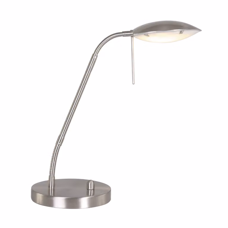 Lampada da tavolo - acciaio - Biron - vetro metallo - Ø 17cm - LED - 1315ST - Mexlite