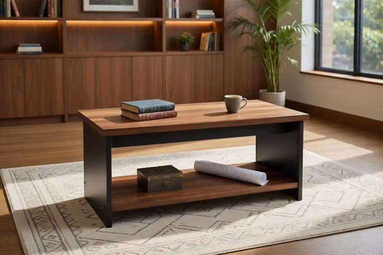 Tavolino in legno per interni moderni
