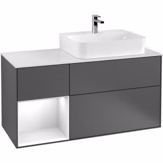 V&B illuminazione a parete del mobile Finion 120cm, Pl w m, Rg l md b m La, A m