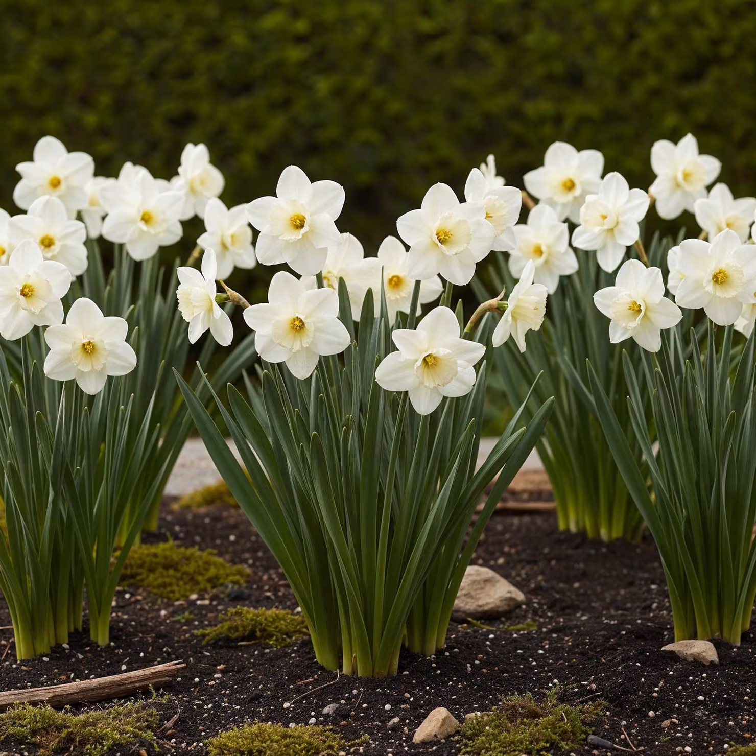 Bulbi da fiore Exotenherz - Narcissus Narcis Mount Hood Bianco (15 pezzi) Diametro 10-12cm