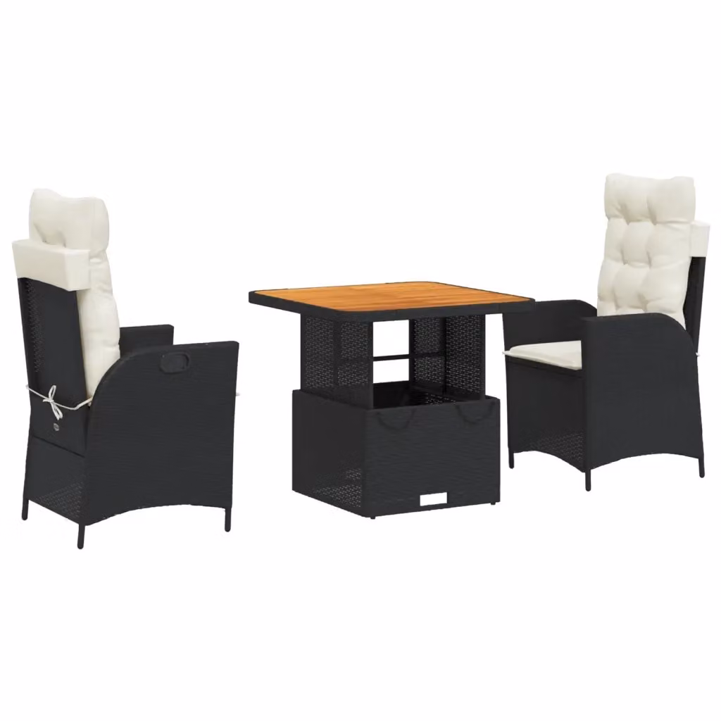 Set da Pranzo da Giardino Moderno vidaXL in Legno di Acacia Oliato con Meccanismo di Regolazione dell'Altezza – 2