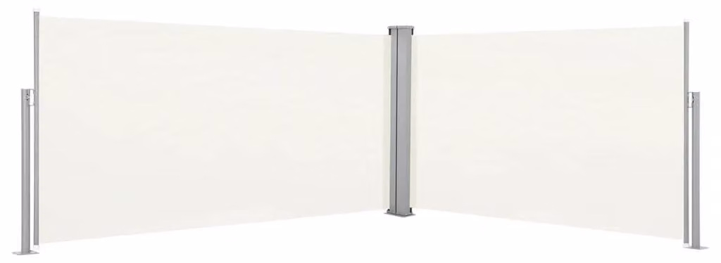 Tenda da sole retrattile - 160 x 600 cm - Crema - Tessuto poliestere - Azionamento manuale - Ideale per giardino e balcone - Tenda da esterno