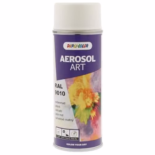 DUPLI-COLOR Aerosol Art RAL 9010 Bianco puro satinato 400 ml Vernice