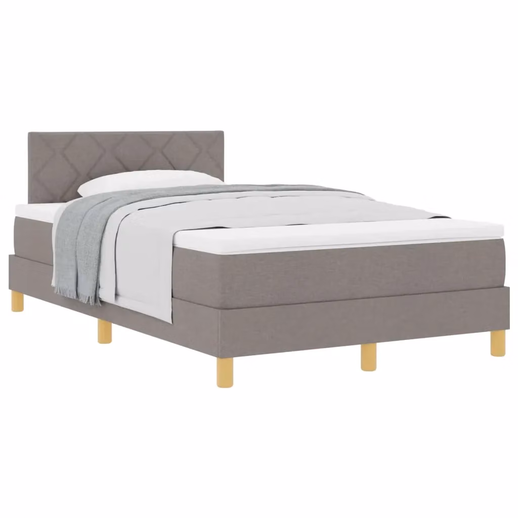 Letto ibrido con cuscino Talpa vidaXL in tessuto beige e grigio L/P/H: 120 x 200 x 280 cm – 2