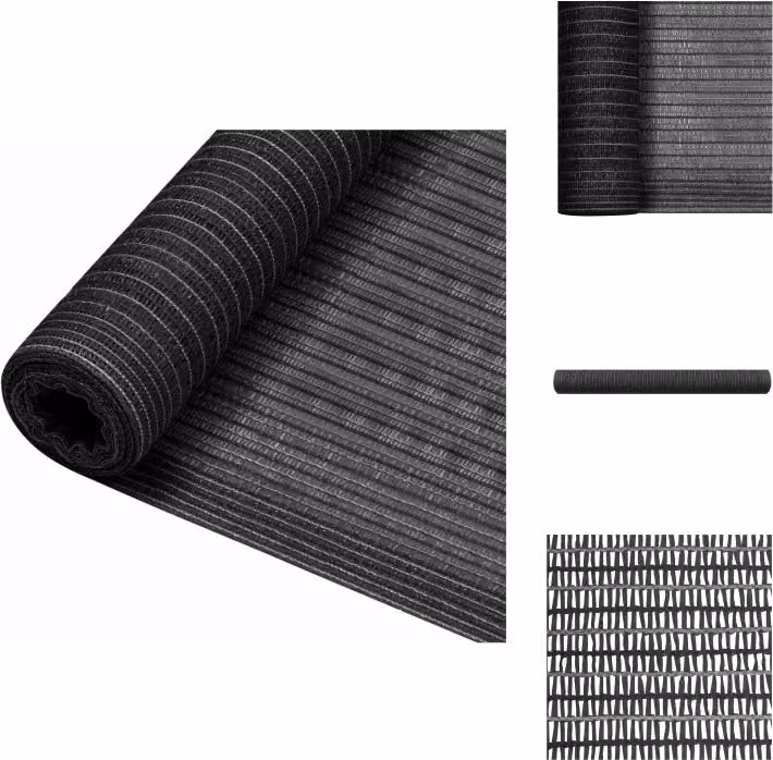 vidaXL Schermo di recinzione antracite 2x25 m HDPE 75 g/m² - Ombrelloni e tende da sole