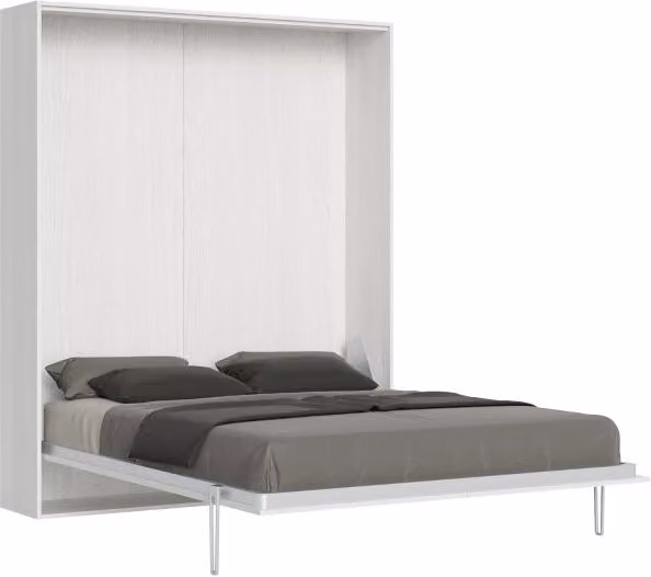 Letto a scomparsa verticale Kentaro Itamoby Bianco Frassino