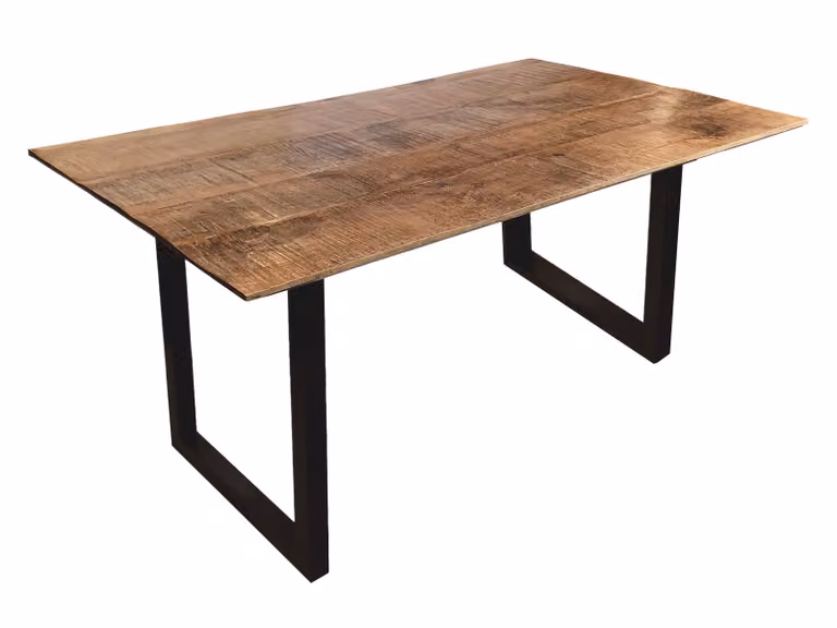 Tavolo da pranzo Tavolo da cucina Tavolo da sala da pranzo Liverpool in legno massiccio di mango varie dimensioni 200x100