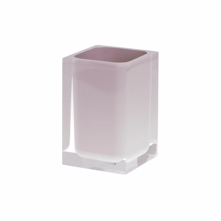 Portaspazzolini d'appoggio in resina RA98 Gedy serie RAINBOW Rosa