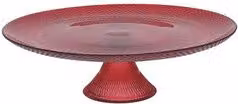 Alzata Passion Christmas Tognana in vetro rosso Diametro: 28 cm