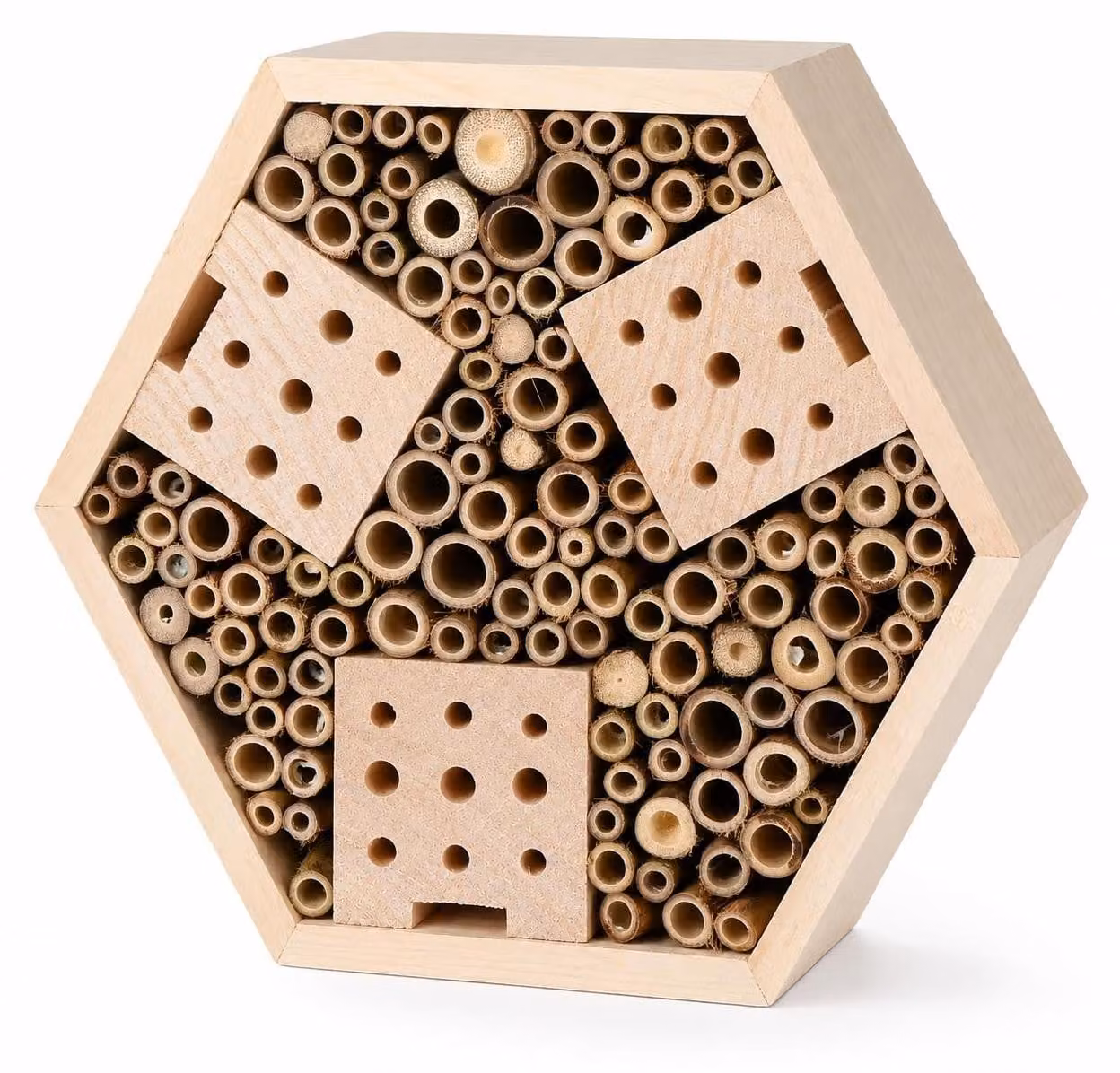 Solidchoice - Albergo per insetti, realizzato in legno naturale, ideale per insetti volanti