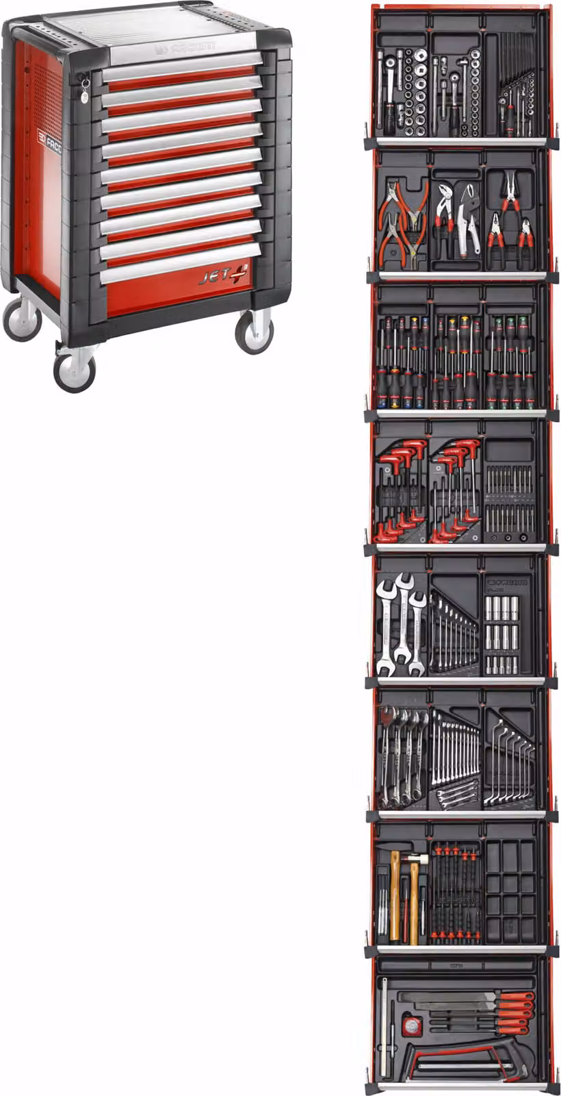 Facom Werkstattwagen JET.8M3A mit 22 Modulen