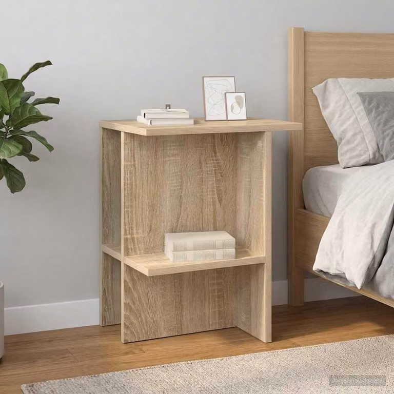 Maison Exclusive - Tavolino da caffè, 2 pezzi, legno impiallacciato effetto noce Sonoma, 40 x 30 x 49 cm