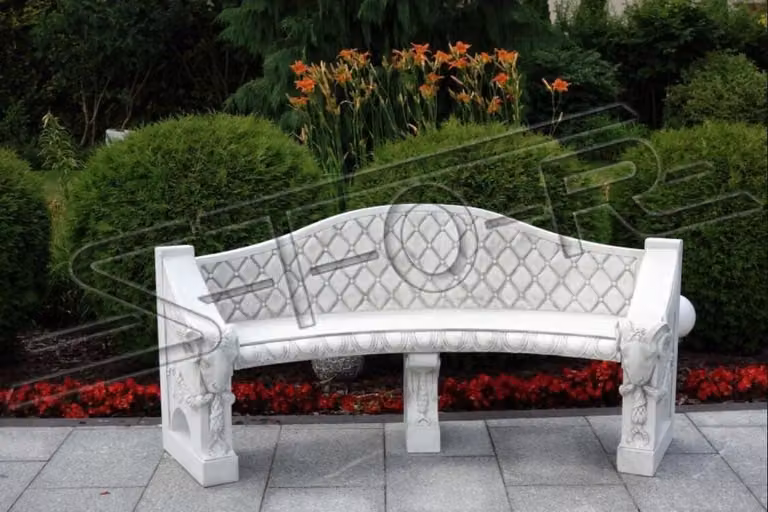 Bank Sitzbank Terrasse Garten Ruhige Ecke Beton Sitz Bank Möbel Römischer Stil