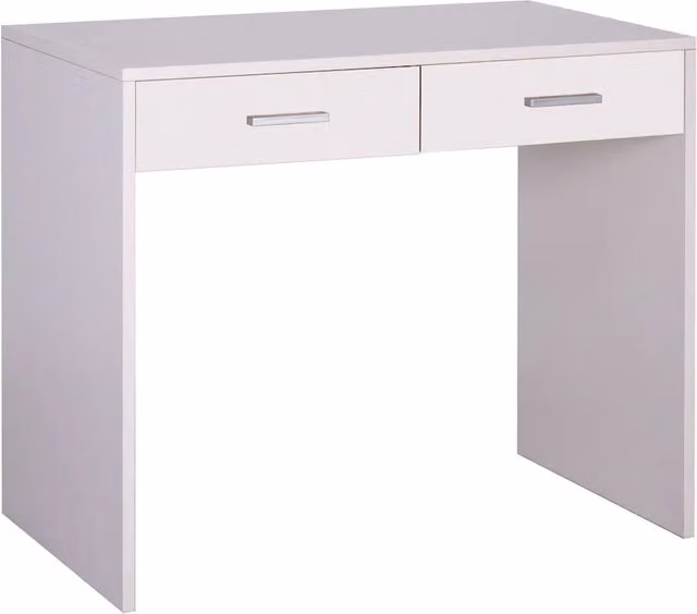 Scrivania moderna SARMOG in MDF laminato bianca L: 91 cm, P: 55 cm, H: 76 cm