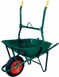 Carriola ribaltabile C Line Garden in acciaio verde da 75 L