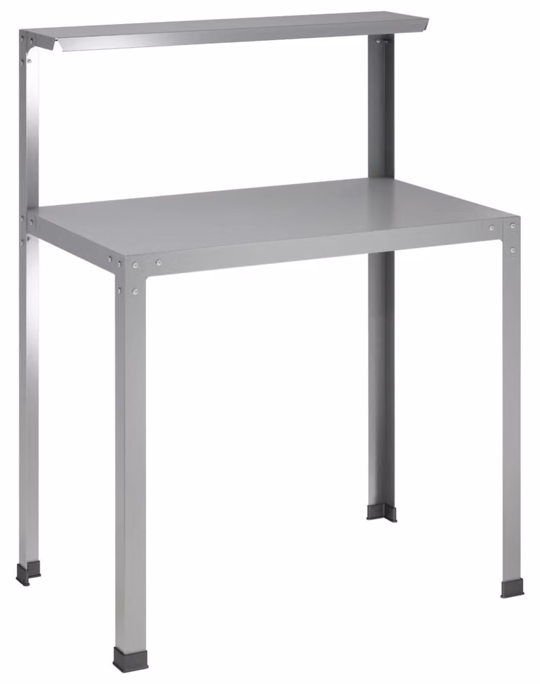 Tavolo da coltivazione, dimensioni 80 x 50 x 104 cm, acciaio zincato, colore argento