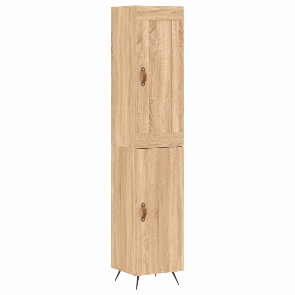Credenza Rovere Sonoma 34,5x34x180 cm in Legno Multistrato