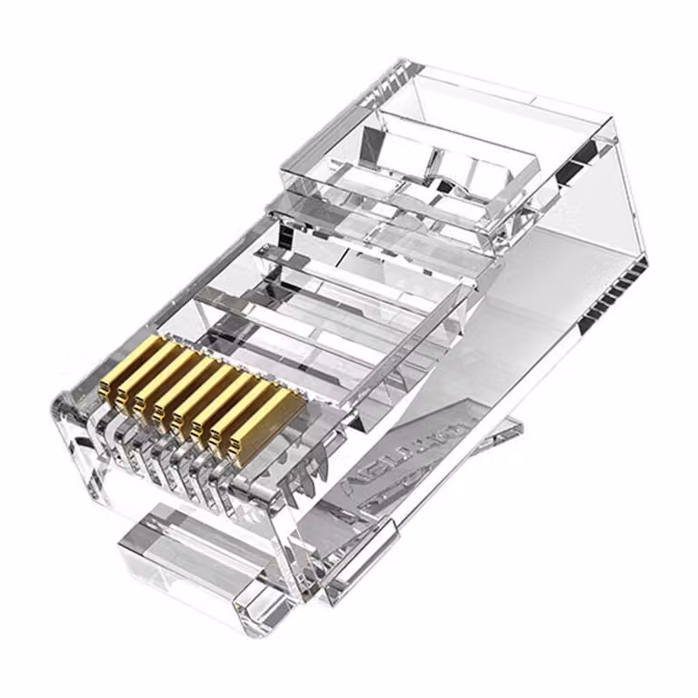 Spina modulare RJ45 Cat.6 UTP Vention IDDR0-10 Trasparente 10 pz.